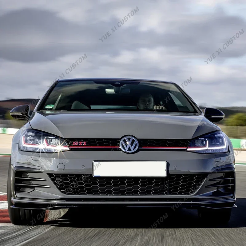 Для Volkswagen Golf 7 Facelift MK7.5 GTI TCR 2017-2020 автомобильный передний бампер, сплиттер, спойлер, диффузор, защитная крышка, комплекты кузова