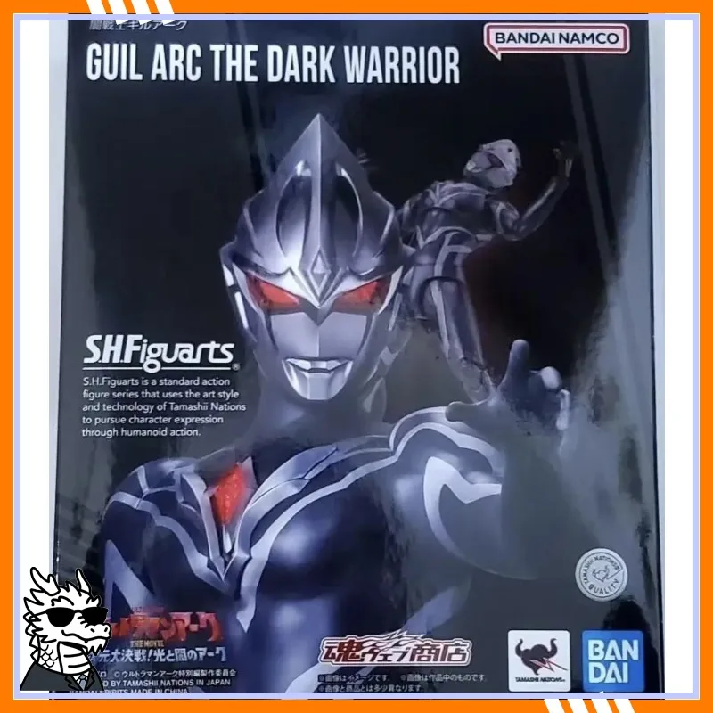 

Original Bandai Package SHF Ultraman GUIL ARC THE DARK WARRIOR Figure Finished Model KIT Anime Full Action Toy Gifts
