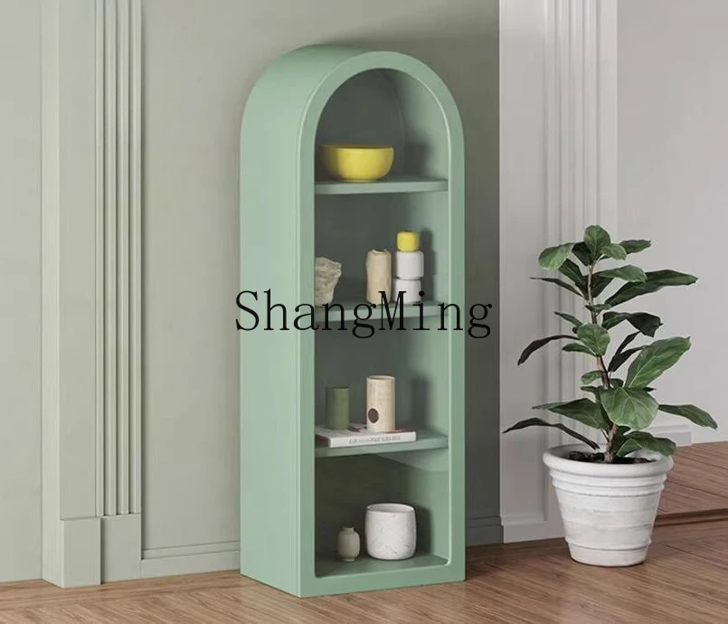 

CL simple solid wood bookcase living room light luxury modern display cabinet