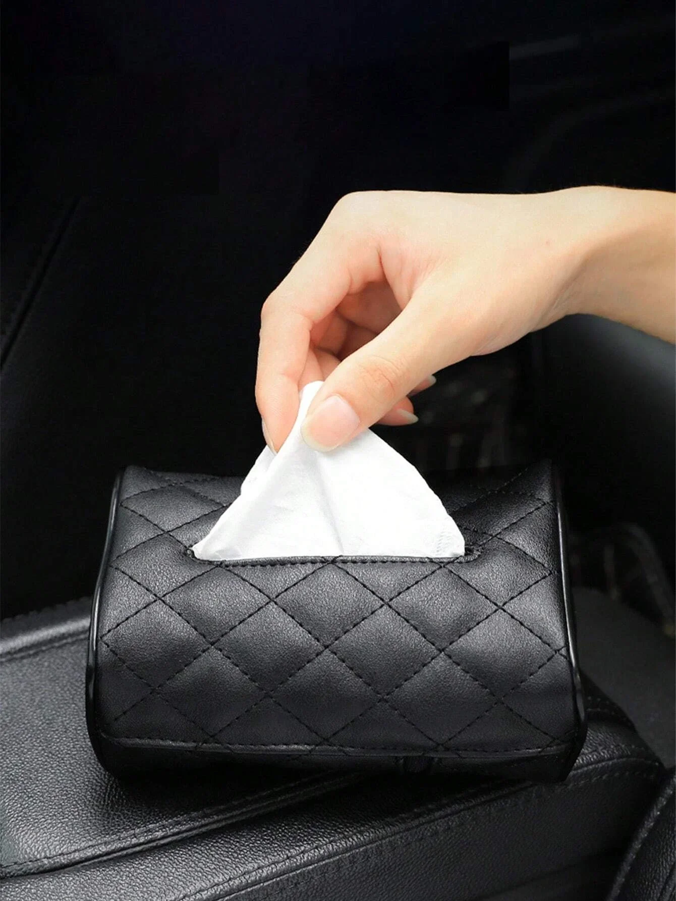 

Car Tissue Box, Sun Visor Tissue Holder, Hanging Tissue Bag, Armrest Box Tissue Bag, Napkin Bag