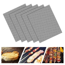 Barbecue Grid Baking Net Accessories Non-Stick Grilling Mesh Mat Works on Smoker Pellet Gas Charcoal BBQ Sheet Liners