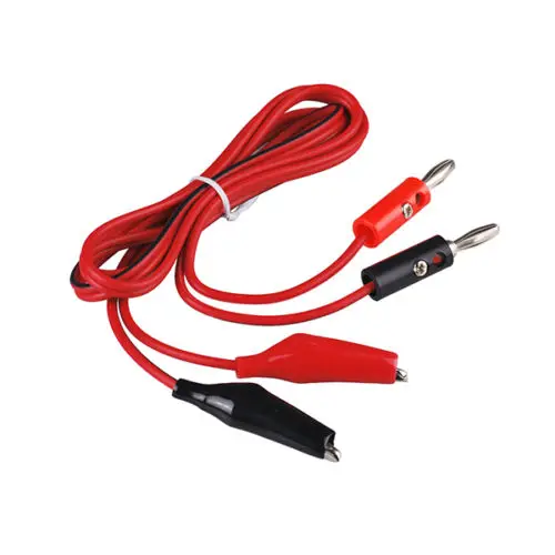 5Pcs 1meter Red And Black Alligator Testing Cord Lead Clip to Banana Plug For Multimeter Test Wholesale/Dropshipping