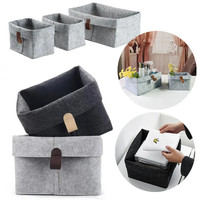 Storage Box Organizer Living Room Table Sundries Storage Basket Nordic Felt Laundry Basket Cloth Box Bedroom Socks Container