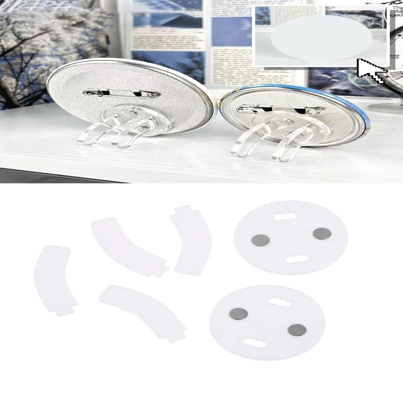 

Магнитная невидимая подставка для бейджей с прозрачным акриловым основанием для держателей бейджей, аксессуары для хранения на рабочем столе