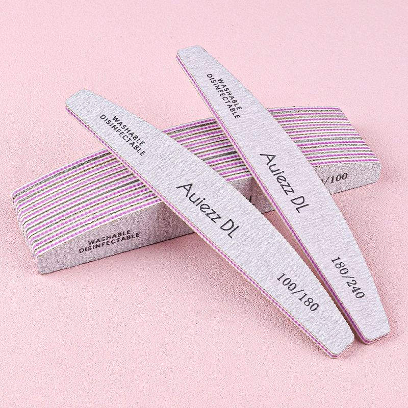 Picture 7: 5/10Pcs Professional Nail Art Files Thick Sandpaper Emery Board Grey Buffing Block Manicure Tools for Polishing Sanding Tool