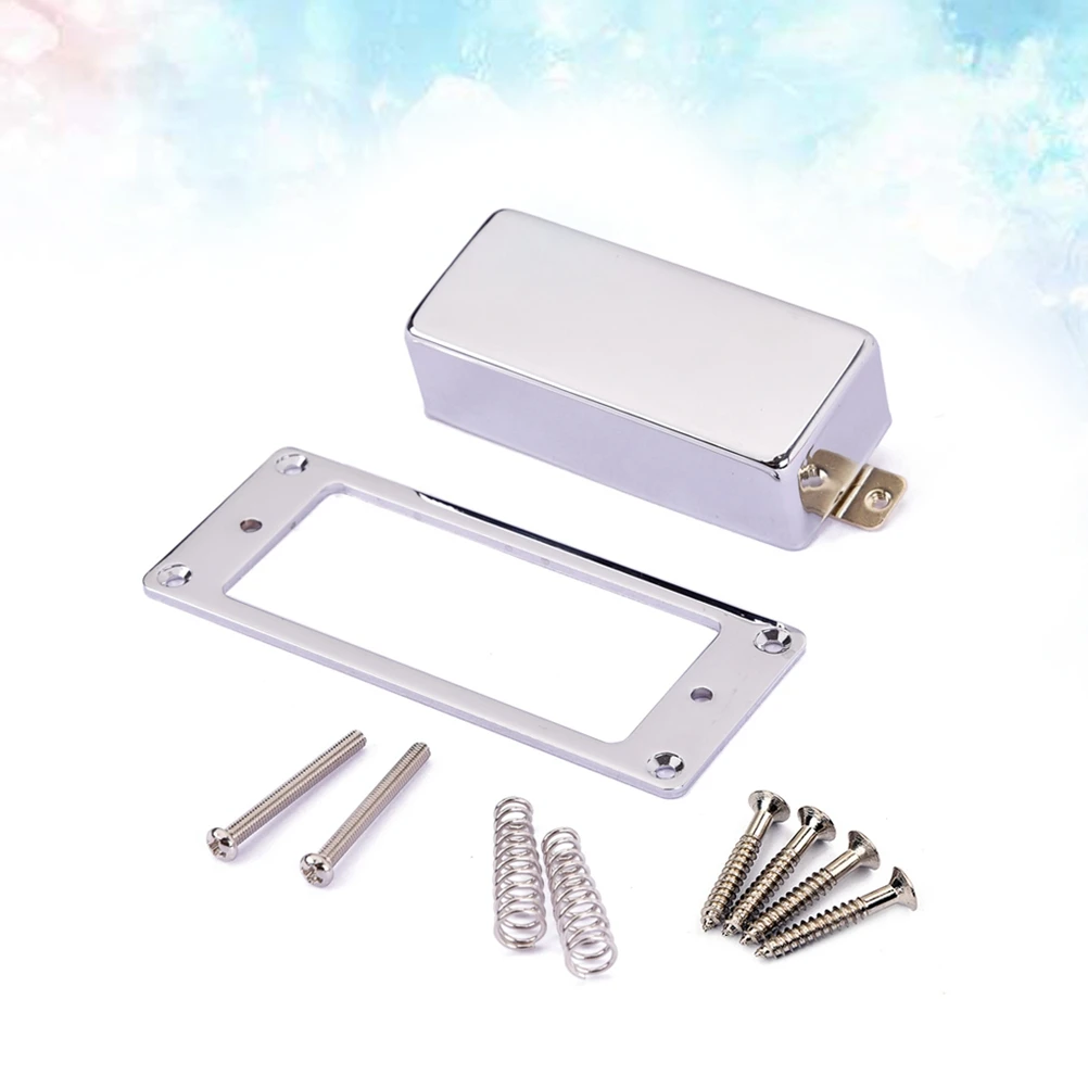 

Set of Guitar Humbucker Pickup Cover Humbucker Pickup Plate Neck and Bridge Pickup Mounting Ring for Style