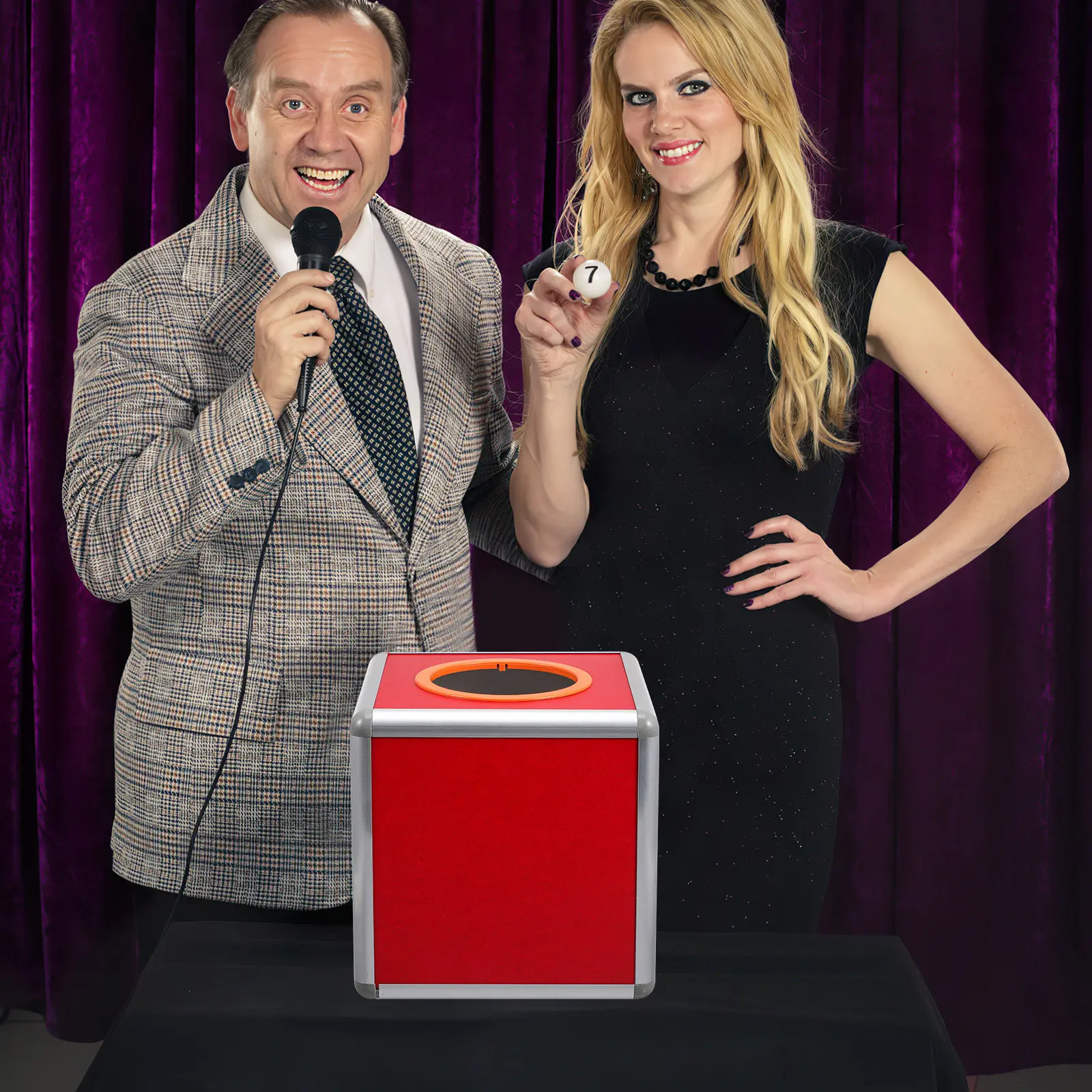 

Premium Aluminum Alloy Raffle Box Multi-Functional Lottery Ticket Holder for Ballot Donation Prayer Tip Card Party Events Large