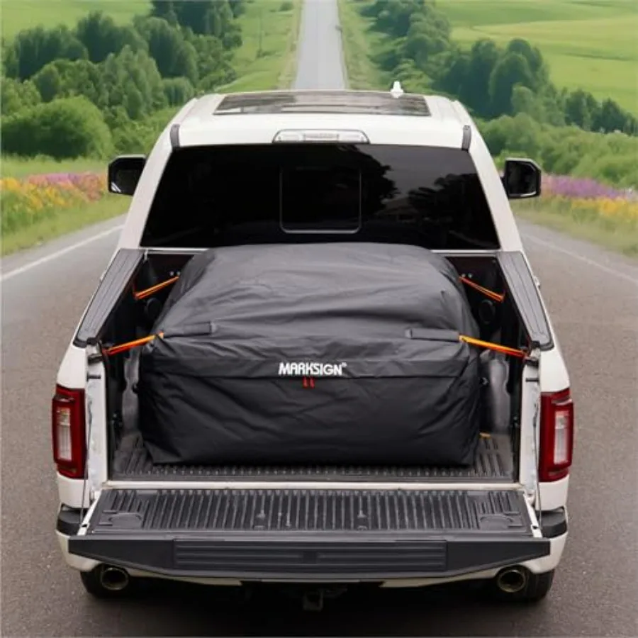 Truck Bed Bag 100 Waterproof Cargo Bag for Any Truck Size with 4 Handles and 4 Ratchet Tie Down Straps 26 Cubic Feet 51''x40''x