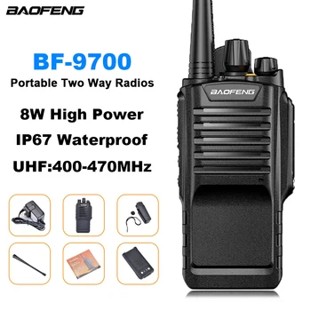 BF-9700 BAOFENG IP67 Waterproof Walkie Talkie BF9700 Original Portable Two Way Radio 8W UHF400-470MHz Ham Radio Transceiver