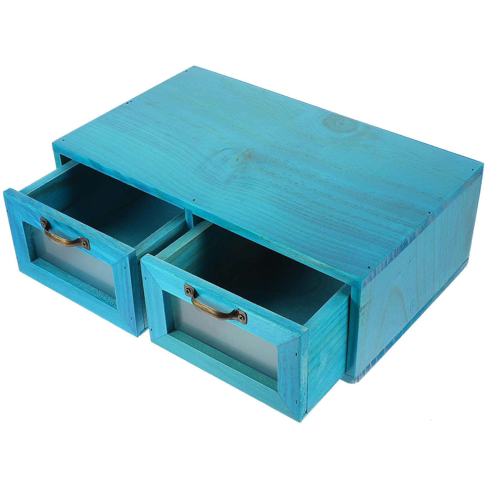 

1pc Wooden Storage Drawers Organizer Countertop Cabinet Desktop Tabletop Small Cupboard Chest for Jewelry Makeup