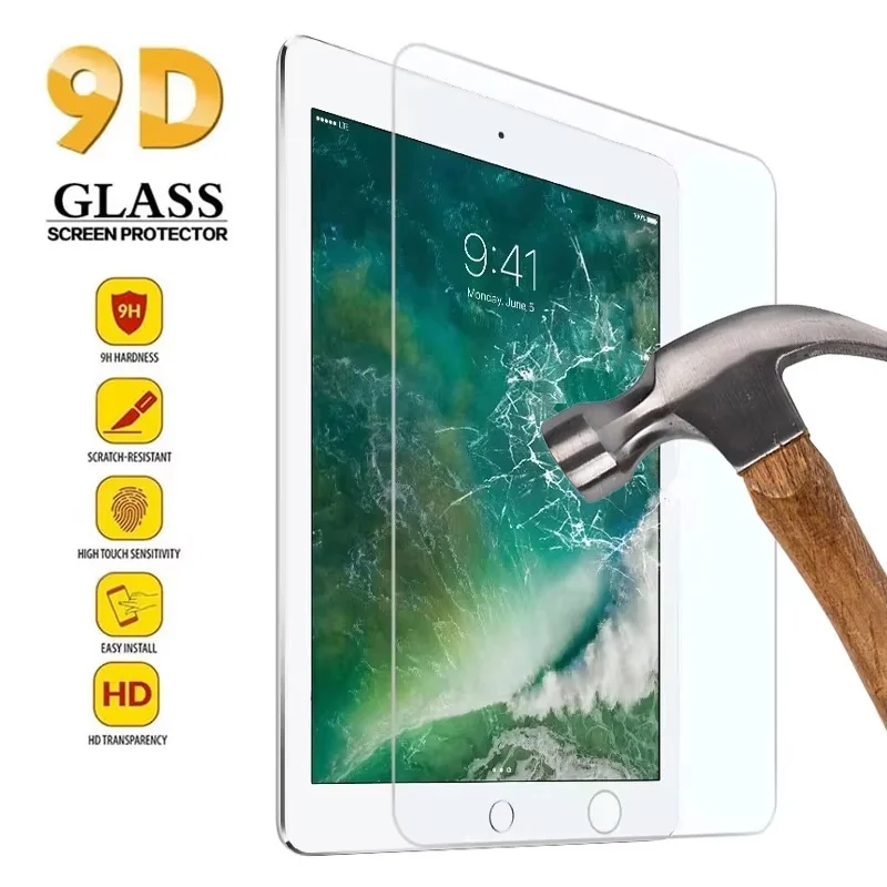 3pcs Clear Tablet Tempered Glass Screen Protector For iPad Pro 11 12.9 2022 2021 2020 IPad 10th 9th 8th 7th Mini 6 Air 5 4 3 2 1