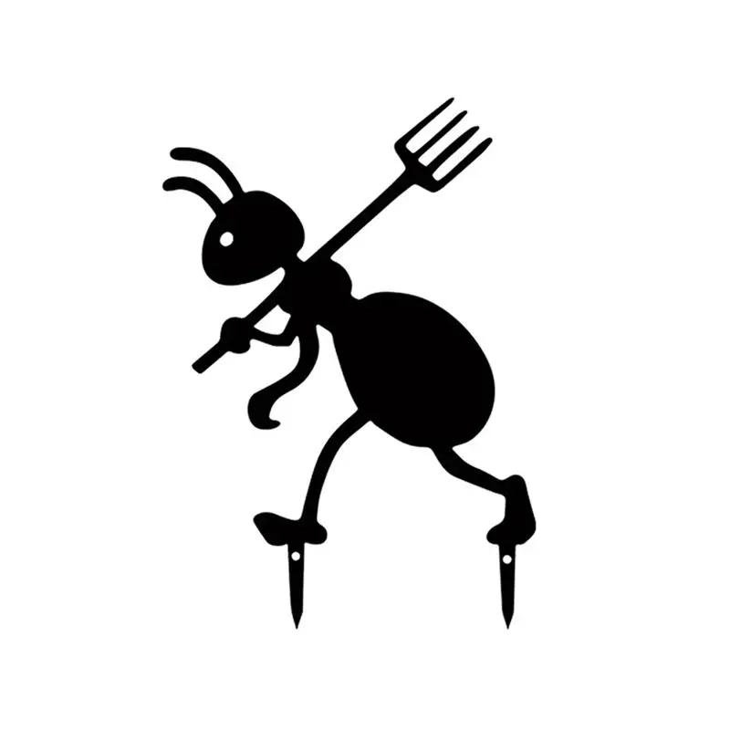 

BHTS-Garden Decor Ants Metal Ants Gardening Ornaments Yard Metal Art Backyard Lawn Stakes Decor Ants Garden Iron Craft