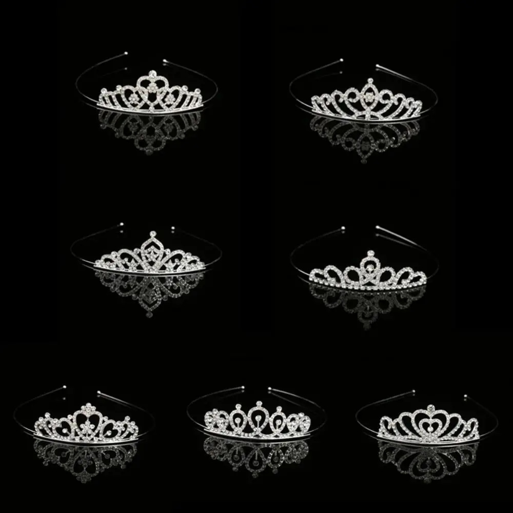 Beauty Rhinestone Crystal Wedding Tiaras Royal Prom Party Queen Princess Crown Hair Jewelry Fashion Headband Girl