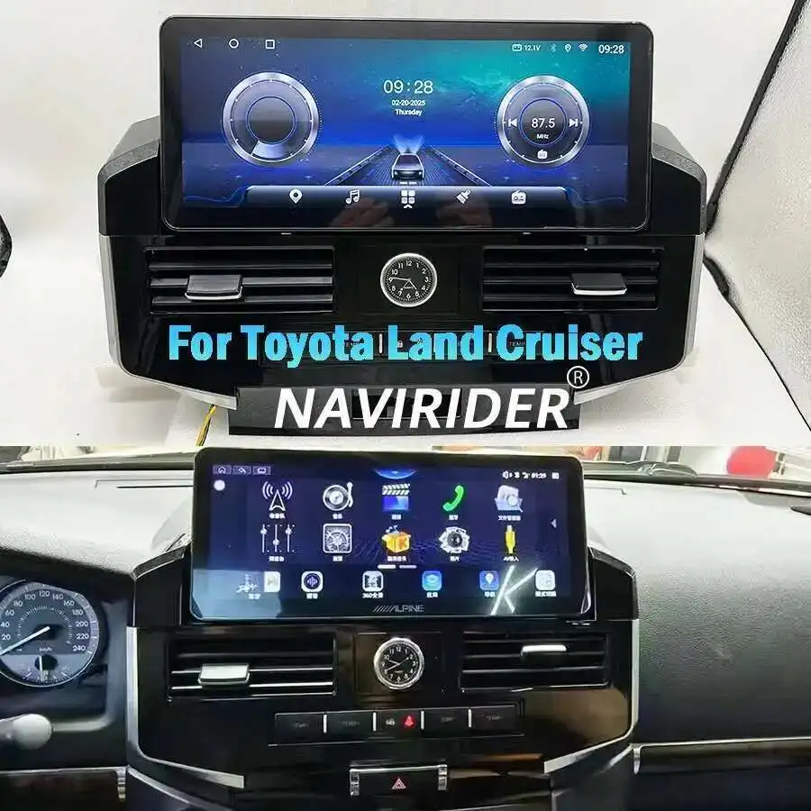 

12.3inch qled 2K Screen Android Car Radio For Toyota Land Cruiser 200 LC200 2008-2015 Stereo Video Player Carplay DSP GPS HU