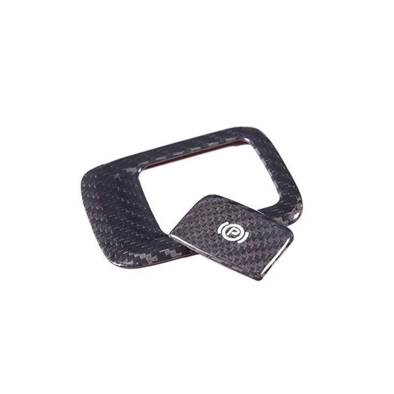 

For Maserati Grecale 2022 2023 Dry Carbon Fiber Car Electronic Handbrake Auto P Button Switch Cover Trim Replacement