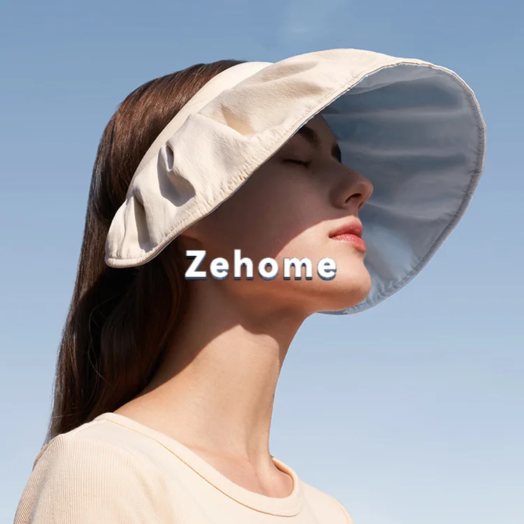 Women Shell Sun Hat UV Protection Empty Top Cap Summer Face Cover Beach Cycling Outdoor Sun Hats