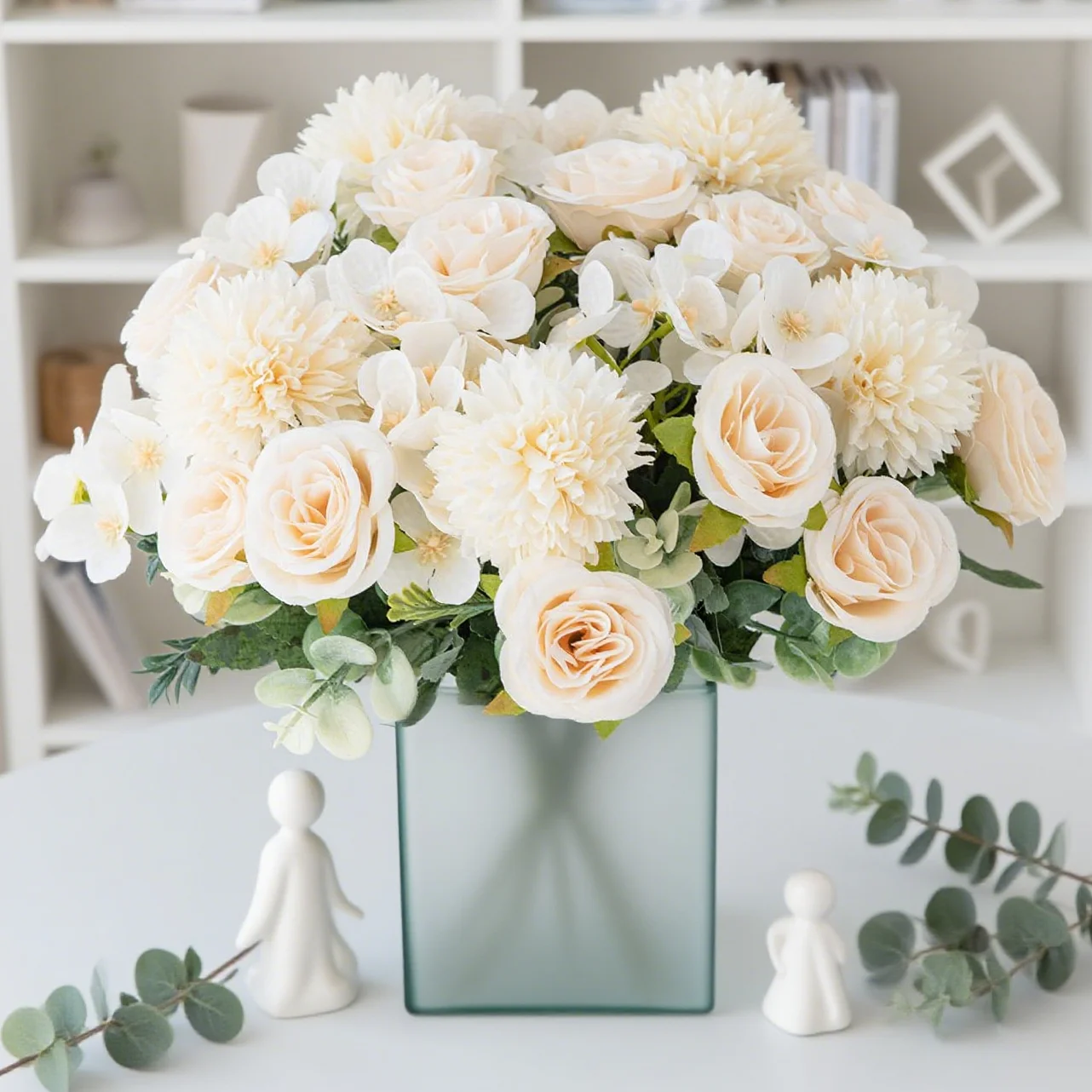 1PC Künstliche Blumen Seide Rose Pfingstrose Bouquet Hortensien Nelke Valentinstag Vase Home Party Hochzeit Dekoration Gefälschte Pflanze