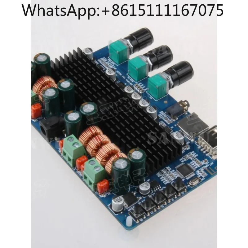 TPA3116 2.1 Channel 200W Bluetooth Amplifier Board USB TF Card Decoding Audio Module