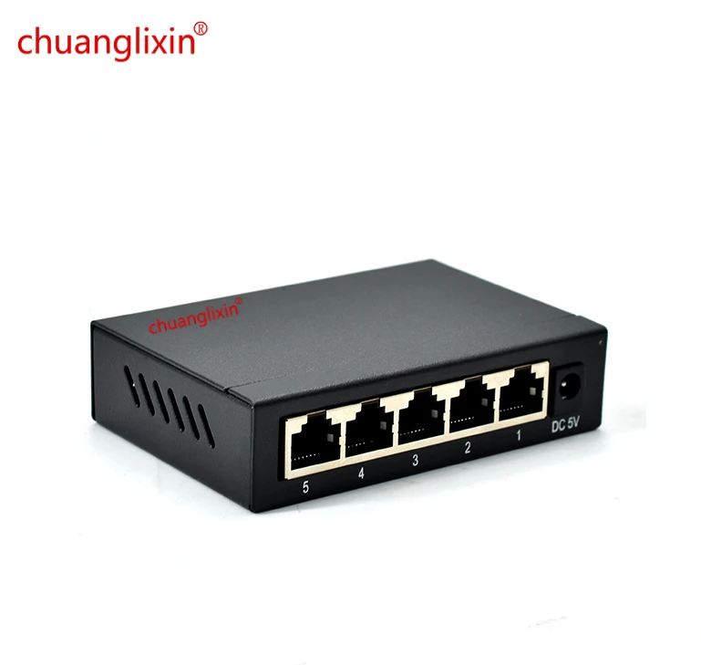 5 /8Port Desktop Gigabit Network Switch 10/100 / 1000Mbps Ethernet Switch Adapter Fast RJ45 Ethernet Switcher LAN Switching Hub