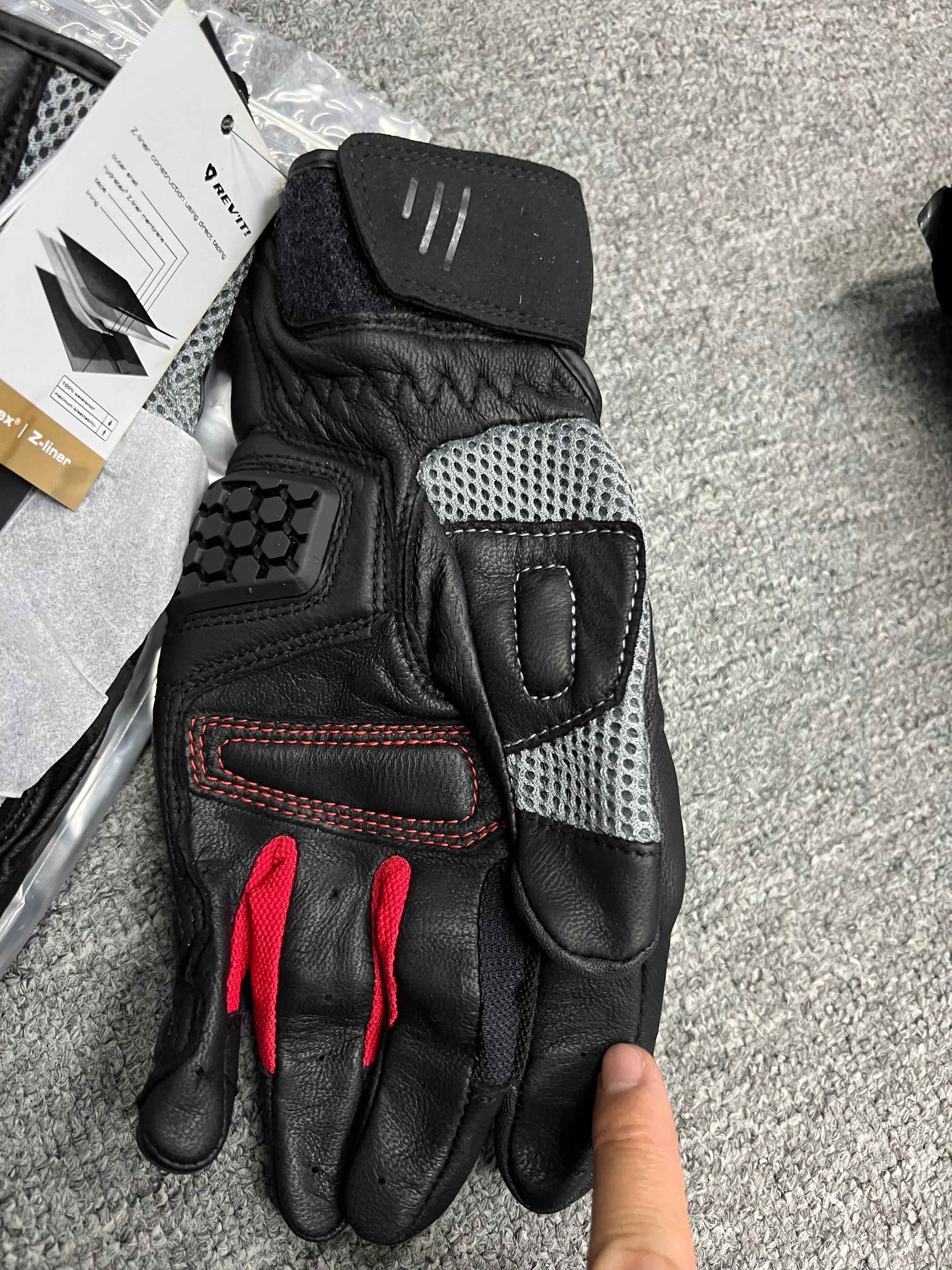 Revit Dirt 3 قفازات جلدية تعمل باللمس دراجة نارية سباق الدراجات النارية على الطرق الوعرة ركوب الدراجة في الشوارع