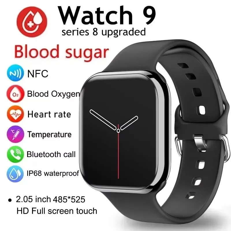 GPS Smart Watch Women Ultra Series 9 NFC Smartwatch Men BT Call IP68 Waterproof Wireless Watches Charging For Apple Watch 9 IW9