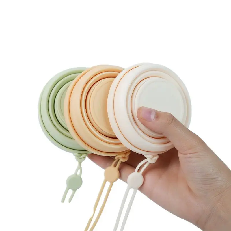 Складная чашка для воды, дорожная чашка для полоскания рта, силиконовая уличная выдвижная портативная зубная щетка для путешествий, чашка для полоскания рта, сжатая чашка 2