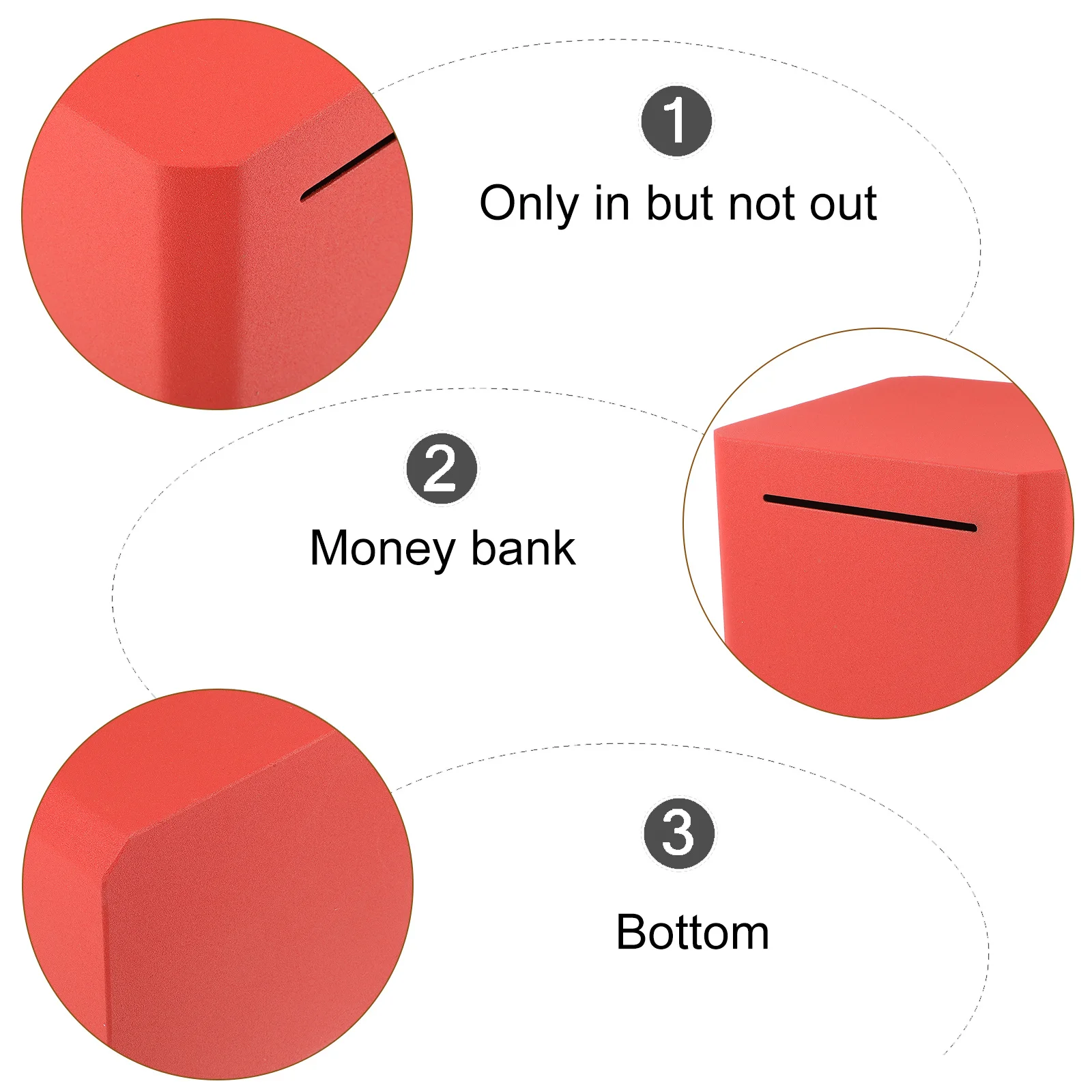 

Stainless Steel Large Piggy Bank Money Saving Jar Coin Storage Box for Kids Savings Bank Money Box