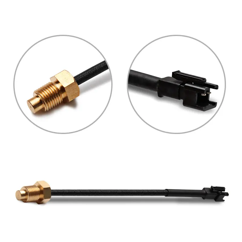 KAIUVE Oil Temperature Gauge Motorcycle Universal Oil Temperature Sensor LCD Digital Screen Mini Meter