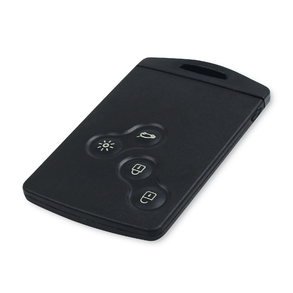 KEYYOU Remote Key Case For Renault Koleos Clio Megane Scenic Laguna 4 Buttons Blade Smart Remote Key Shell Emergency Insert