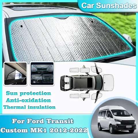 Solskydd för bilar, solskydd, solskydd, fönsterskydd, biltillbehör 10 best sales parasoll till Ford Transit - №1