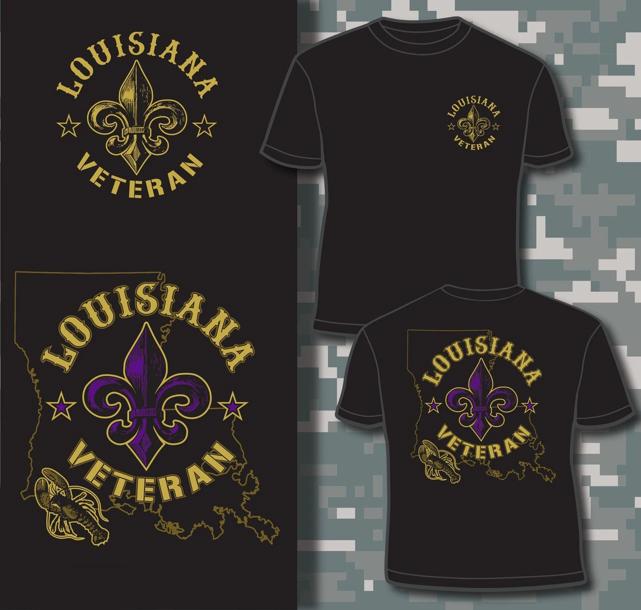 

Louisiana Veteran T-Shirt 100% Cotton O-Neck Short Sleeve Summer Casual Mens T-shirt Size S-3XL
