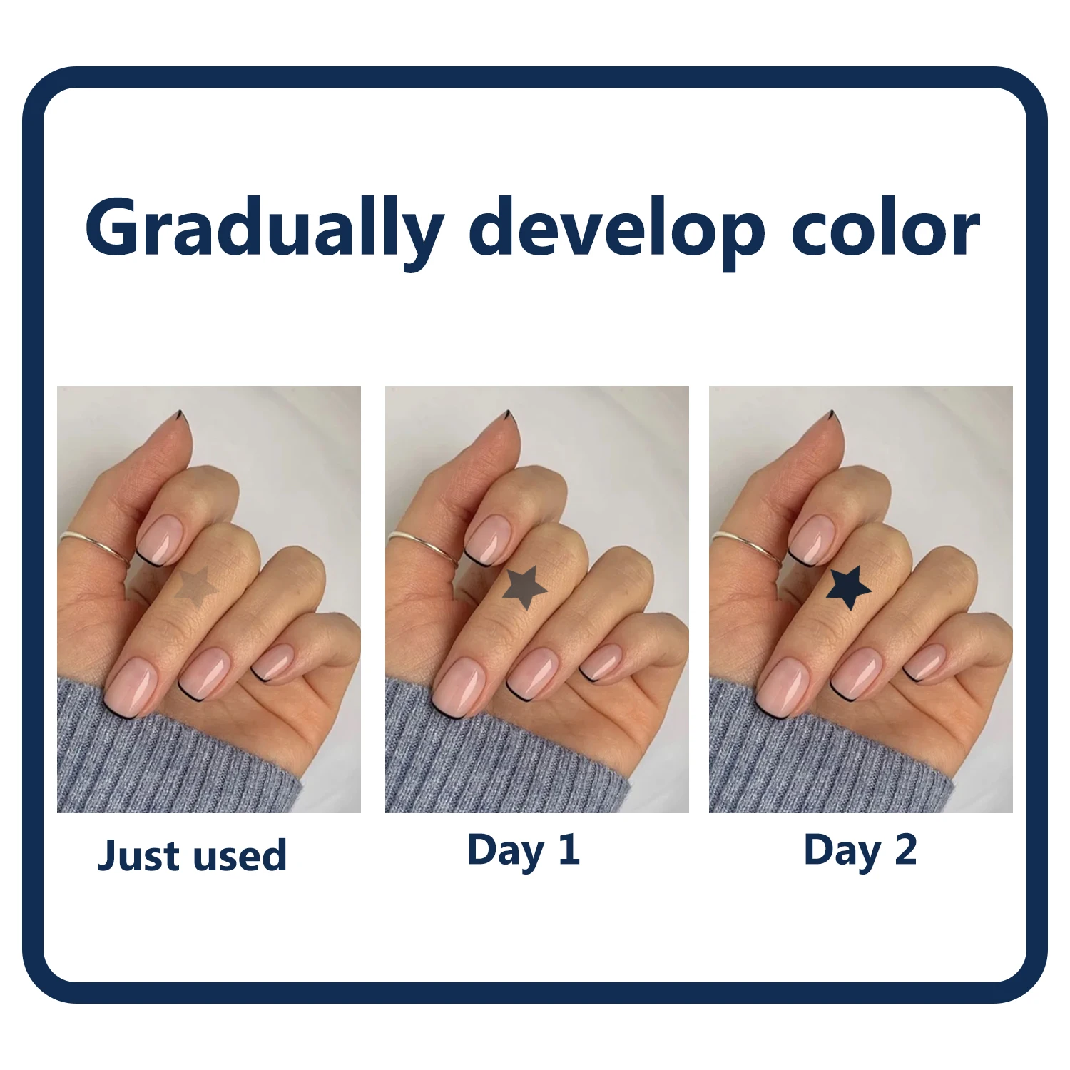 وشم شبه دائم، وشم مؤقت بحروف فنية إنجليزية، مقاوم للماء والعرق - أسبوعين #2