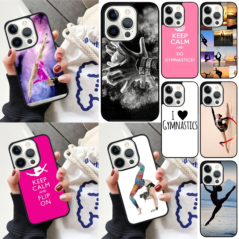 Love Gymnastics Cover For iPhone 16 13 14 15 Pro Max 12 Mini 11 15 Pro Max 6 7 8 Plus Max SE 2020 Phone Case