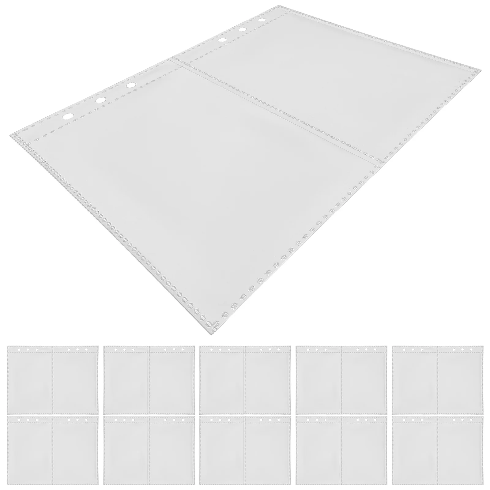 

Cabilock 50pcs Photo Album Refill Sleeves PVC Binder Pockets for Blinder Accessories Photocard Storage Clear Protective Sheets