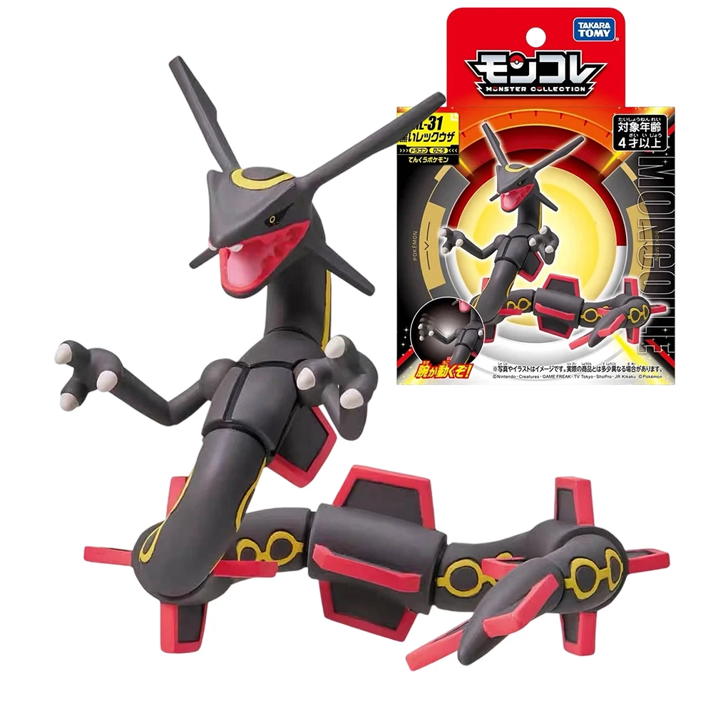 Original Takara Tomy Pokemon Figure jouets Koraidon Rayquaza Palkia Groudon Solgaleo Arceus Charizard Anime Figurine modèle poupées