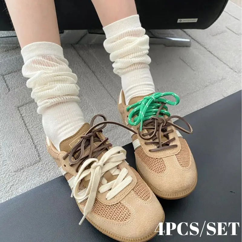 Length 100cm DIY Freedly Round Leather Mlu Shoelaces Canvas Casual  Boots Shoe Laces Rope Shoestrings Combination Shoes Laces