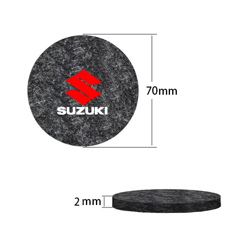 Car Coaster Water Cup Slot Non-Slip Mat felt Pad Cup Holder Mat for Suzuki Samurai S-Cross SX4 Swift XL-7 Liana Spresso Celerio