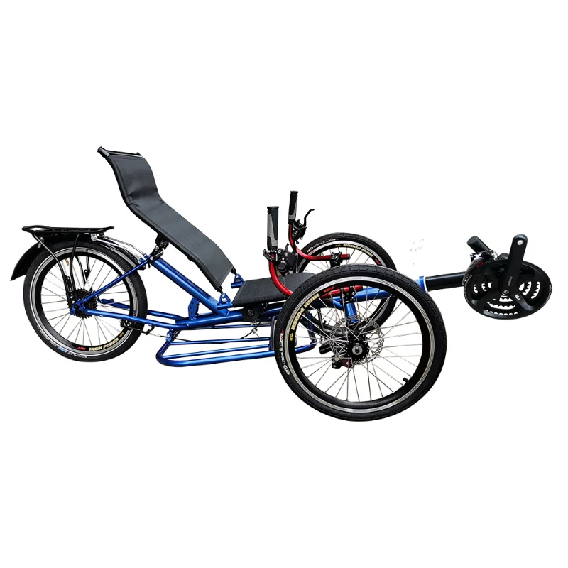 M-002 Affordable Big Discount Clearance Sale 24 Speed 3 Wheel Old People Use Recumbent Seat Trike With Large Carrier