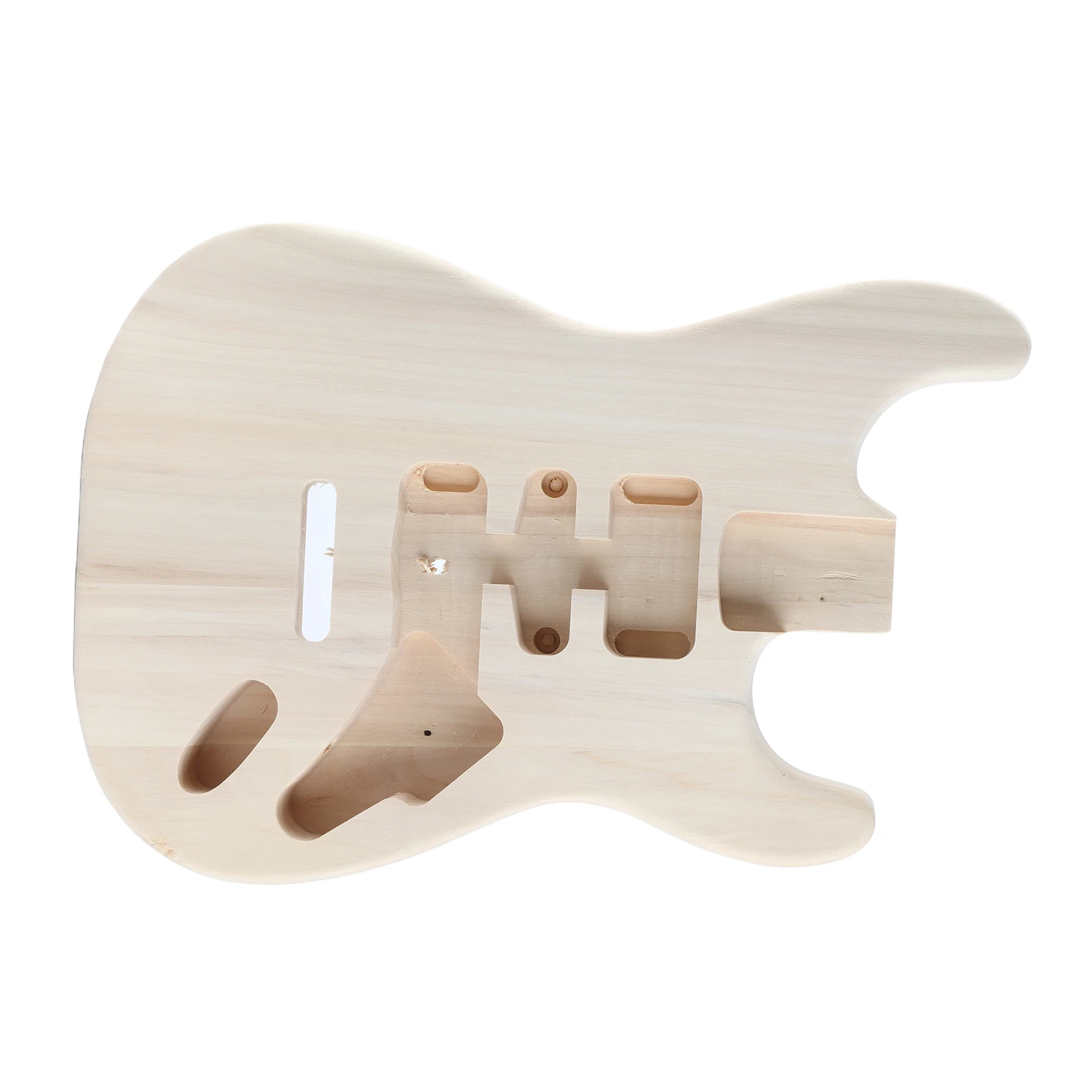 Unfinished Handcrafted Guitar Body DIY Electric Guitar Body Suits For Guitar Parts Replacement Wooden Electric Guitar Barrel