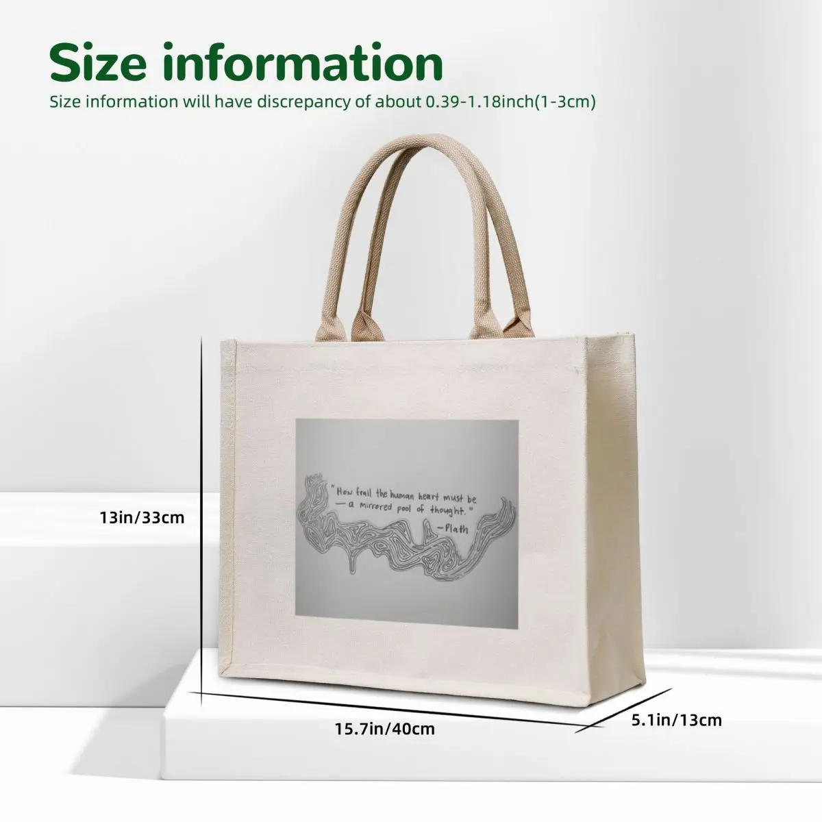 How frail the human heart must be- a mirrored school of thought. Tote Bag tote bags cloth bags