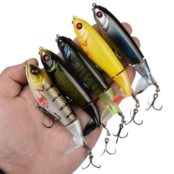 1pcs Propeller Rotating Tail Fishing lures Swimbait 10.5cm 16.5g  Popper Artificial Pencil Hard Bait popper