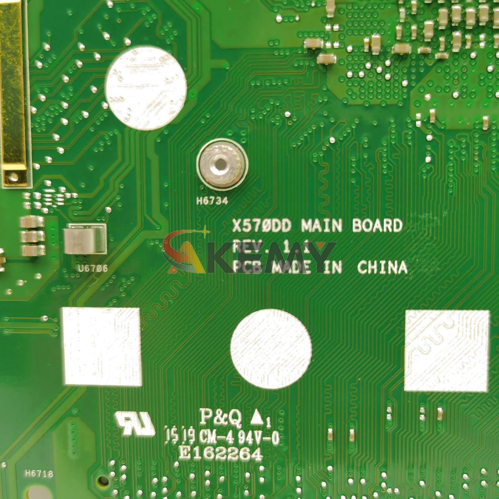 X570DD Motherboard Laptop untuk ASUS VivoBook X570DD YX570ZD X570D YX570DD Mainboard Notebook dengan CPU R3 R5 R7 Tes 100% OK stk