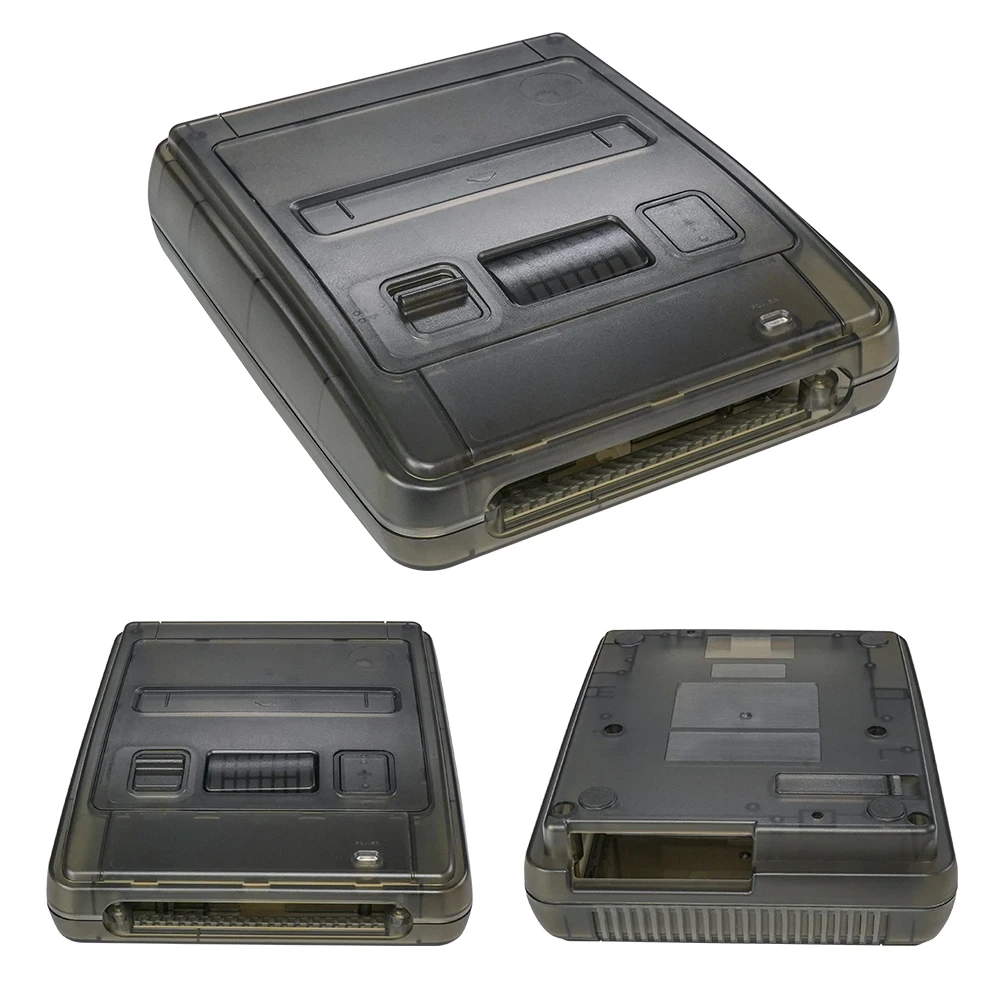 Bitfunx-carcasa transparente para consola Super Famicom, carcasa de repuesto SFC, consola de juegos Super NES