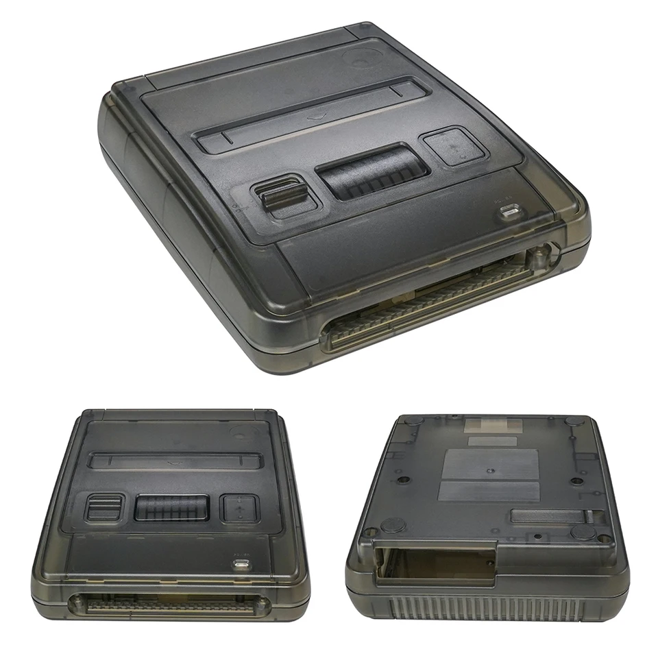 Bitfunx SFC 交換ケース透明シェルスーパーファミコンコンソール