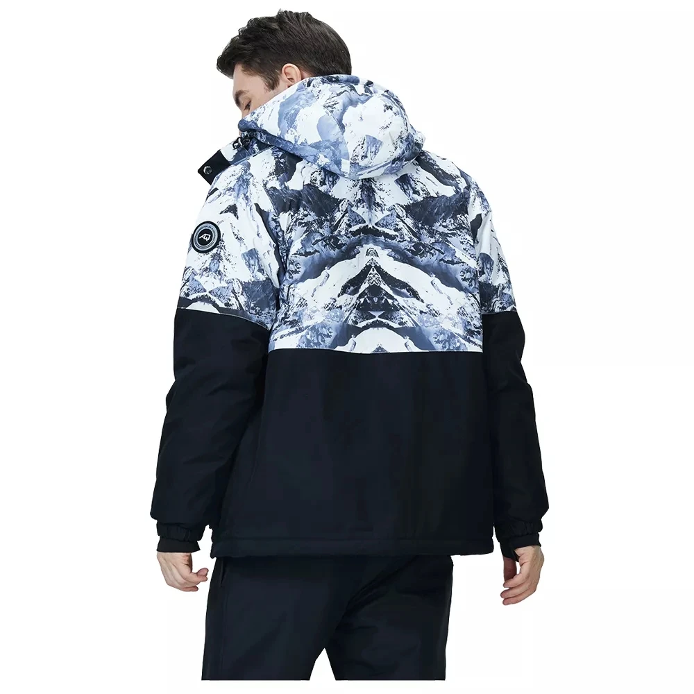 -30 gradi tuta da sci uomo inverno outdoor snowboard giacche e pantaloni giacca da uomo impermeabile calda cappotto abiti da sci maschili marca