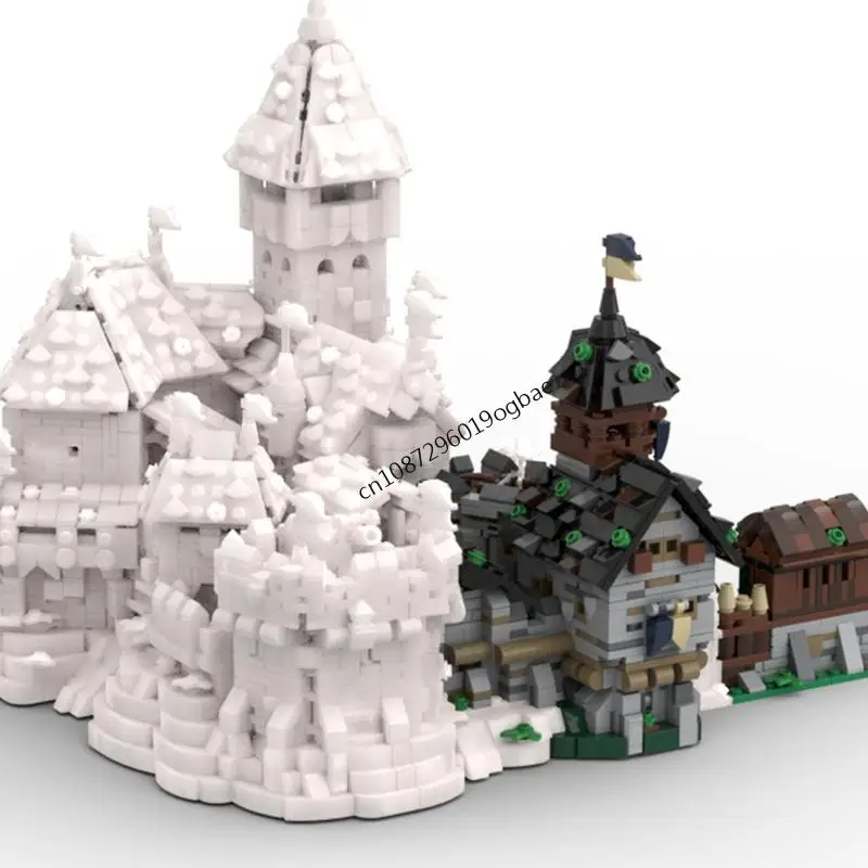 ชุดตัวต่อ 944 ชิ้น แบบจำลองประตูปราสาทยุโรปยุคกลาง สไตล์มินิ สำหรับเด็ก ของเล่นสร้างสรรค์ ไอเดียสร้างสรรค์ ของขวัญวันเกิด