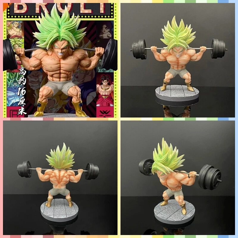 

Bandai 16cm Gk Z Broly Figure Anime Dragon Ball Pvc Action Figures Fitness Broly Figurine Gk Statue Collection Model Toys ﻿