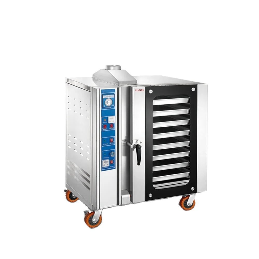 Eight Floors Commercial Freestanding Bread Biscuit Pizza Baking equipment  gas convection smart combi oven