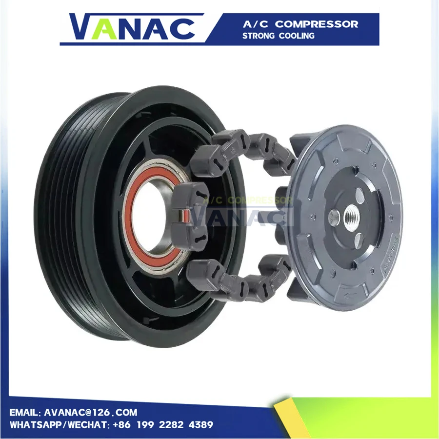 

Муфта компрессора переменного тока 5SEL12C для Citroen C4 DS4 DS5 Peugeot 308 508 447150-1740 447190-8110 9659875480 6453WF 9676443980 6453WH