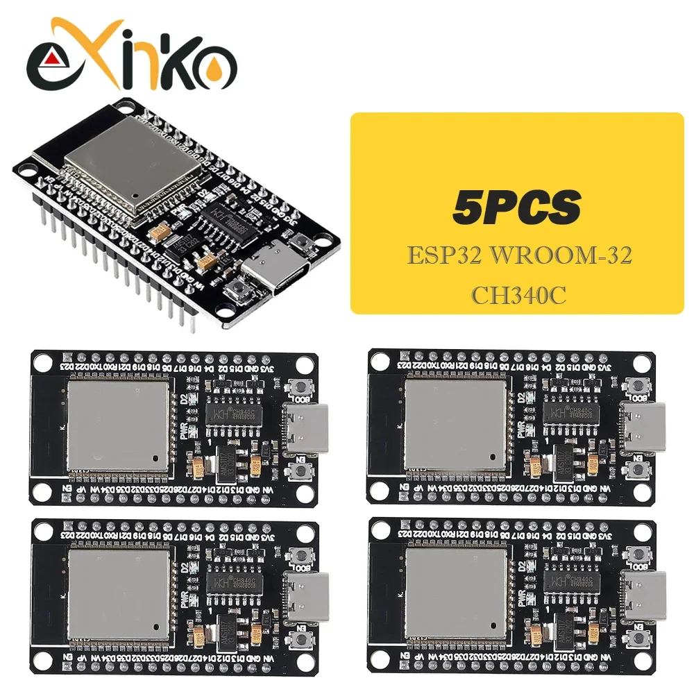 1-10pcs ESP32 WROOM-32 ESP32-S Development Board WiFi+Bluetooth-compatible TYPE-C ESP32 30Pin ESP32 Nodemcu Development Module